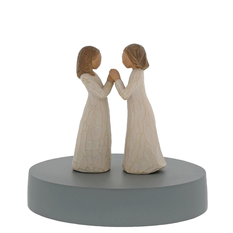 Figurine Sœurs de coeur - Willow Tree - <i>Célébrer une amitié précieuse de partage et de compréhension</i>