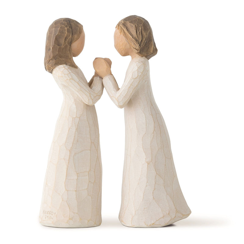 Figurine Sœurs de coeur - Willow Tree - <i>Célébrer une amitié précieuse de partage et de compréhension</i>