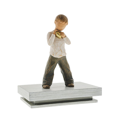Figurine Cœur d'or - Willow Tree - <i>Mon cœur est à toi pour toujours</i>