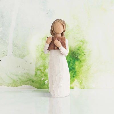 Figurine L'amour d'apprendre - Willow Tree - <i>Livres ouverts, ouvert d'esprit</i>