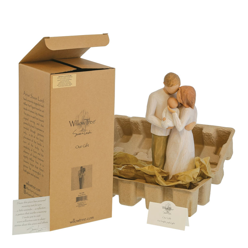 Figurine Notre cadeau - Willow Tree - <i>Notre cadeau, de lumière et de joie !</i>