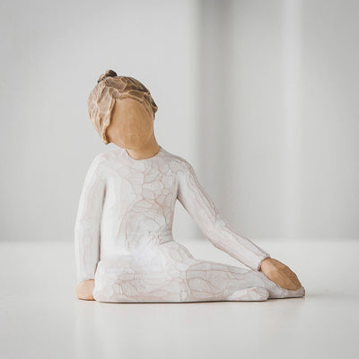 Figurine Enfant réfléchi - Willow Tree - <i>Épanoui par votre amour et votre affection</i>